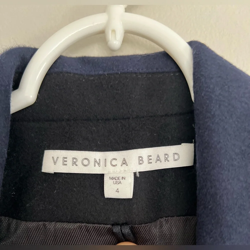 Veronica beard palmer Dickey wool longline vest in black size 4/ small - Picture 6 of 9